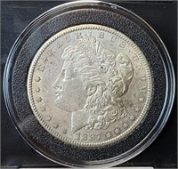 1887-S Morgan Silver Dollar (AU58)