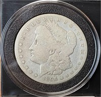1894-S Morgan Silver Dollar (F18)