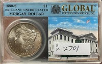 1880-S Morgan Silver Dollar (BUNC Global)