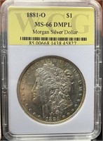1881-O Morgan Silver Dollar (MS66 DMPL WCG)