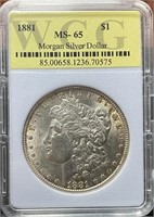 1881 Morgan Silver Dollar (MS65 WCG)