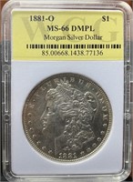 1881-O Morgan Silver Dollar (MS66 DMPL WCG)