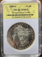 1880-S Morgan Silver Dollar (MS66 DMPL WCG)