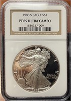 1988-S American Silver Eagle (PF69 UCAM NGC)