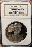 1990-S American Silver Eagle (PF69 UCAM NGC)