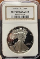 1991-S American Silver Eagle (PF69 UCAM NGC)