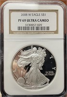 2008-W American Silver Eagle (PF69 UCAM NGC)