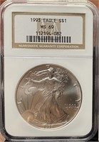 1993 American Silver Eagle (MS69 NGC)