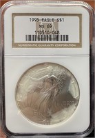 1995 American Silver Eagle (MS69 NGC)