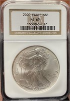 2000 American Silver Eagle (MS69 NGC)