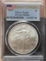 2007 American Silver Eagle (MS69 PCGS)