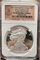 2012-S American Silver Eagle (PF69 UCAM NGC)