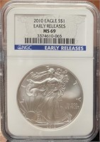 2010 American Silver Eagle (MS69 NGC)
