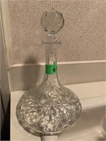 TOSCANY FLAT BOTTOMED CRYSTAL DECANTER