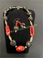 Kona beads and Coral set