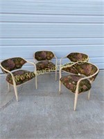 Upholstered barrel chairs