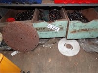 3 Vintage Timber Crates & Contents of Bolts