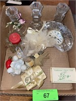 BL- CANDLE HOLDERS, WEDDING FAVORS, STAIGER CLOCK