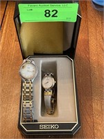 2 LADIES WATCHES ( 1 SEIKO )- BOTH NOT TESTED