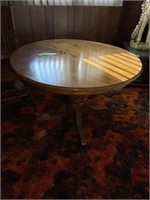 SOLID OAK DINING TABLE  42"