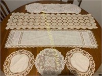 Nice crochet runners table toppers etc