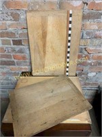 3 large cutting boards or meat boards