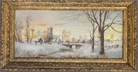 EXCEPTIONAL 1800’S OIL ON CANVAS IN ORIGINAL FRAME