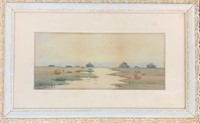 BEAUTIFUL WELL DONE EARLY 1800’S SIGNED WATERCOLOR