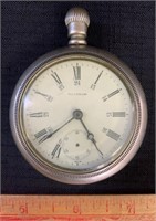 QUALITY ANTIQUE WALTHAM DOUBLE FACE POCKET WATCH