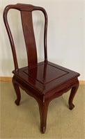 NICE SOLID MAHOGANY ACCENT CHAIR