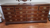 Drexel Solid Wood Dresser, 10 Drawer, Dove Tail