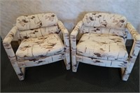 Drexel Padded Chairs (2) 30"Wx30"Dx29"H
