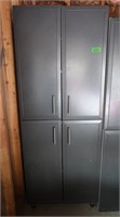 Wood 4 Door Shelving Cabinet 31.5x20x 81"H On