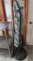 Patio Table Umbrella w/ Stand, Some Rust