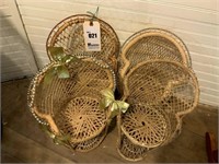 4 Doll Wicker Chairs