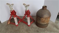 2 American Forge & Foundry Jack Stands, 6000# Cap
