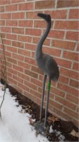 Metal Flamingo Lawn Figure 36"H