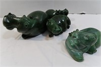 Hippo Carved Figures
