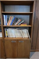 Bookcase w/3 Adj. Shelves/2 Doors-23x13x72"H