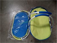 (1) Lime Green & (1) Blue Insulated Picnic Baskets