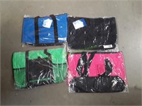 (4) Tote Bags (Pink, Blue, Green & Black)