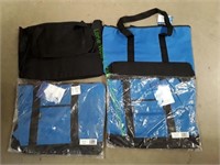 (3) Blue Tote Bags & (1) Black Tote Bag