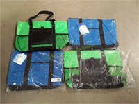(2) Green Tote Bags & (2) Blue Tote Bags
