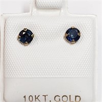 10K  Sapphire(0.65ct) Earrings