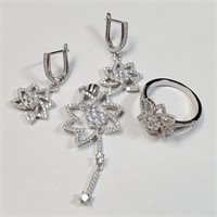 $300 Silver CZ Set