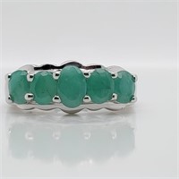 $600 Silver Sakota Emerald(1.5ct) Ring