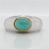 $400 Silver Sakota Emerald(1.3ct) Ring