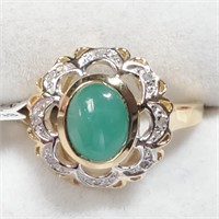 $400 Silver Sakota Emerald(1.9ct) Ring