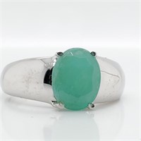 $400 Silver Sakota Emerald(2.5ct) Ring