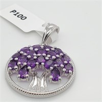 $500 Silver African Amethyst(2.8ct) Pendant